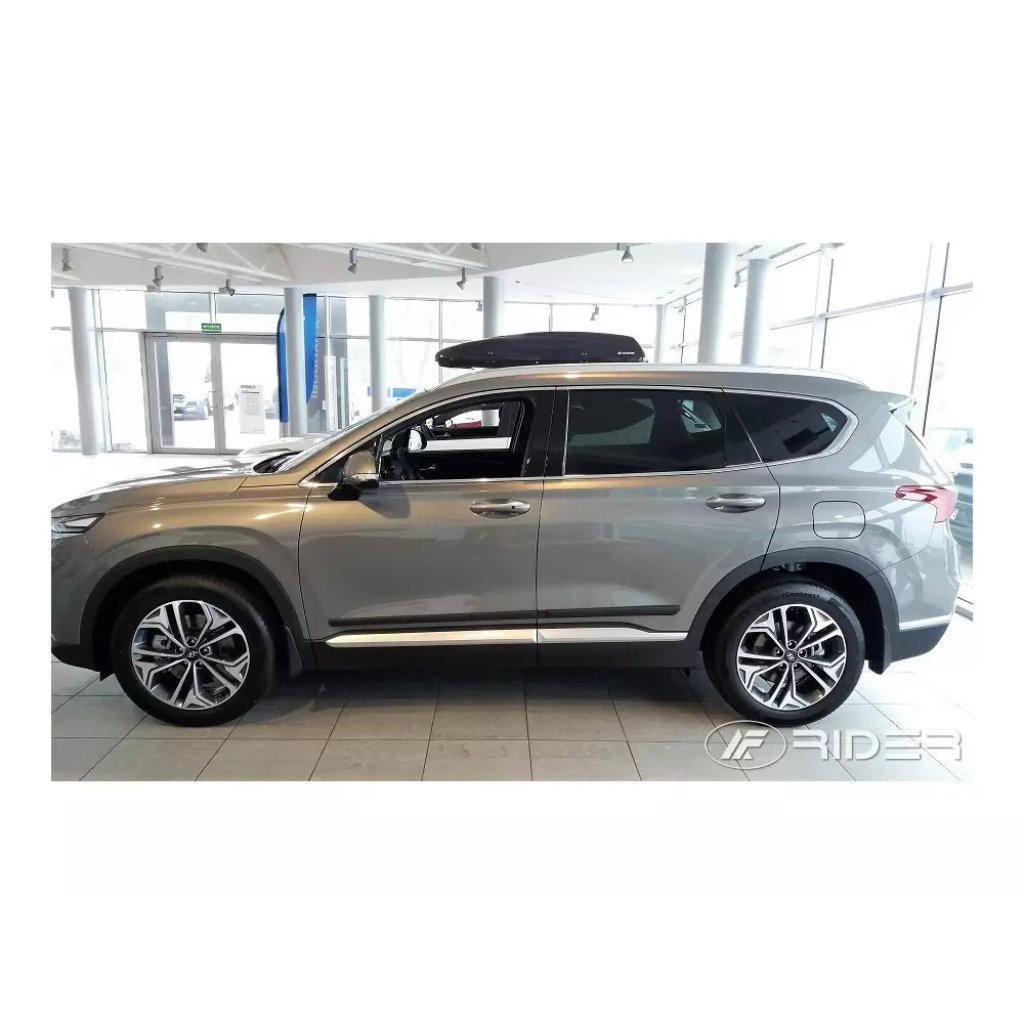 Boční lišty na dveře Hyundai Santa Fe 2018- F3 | Rider