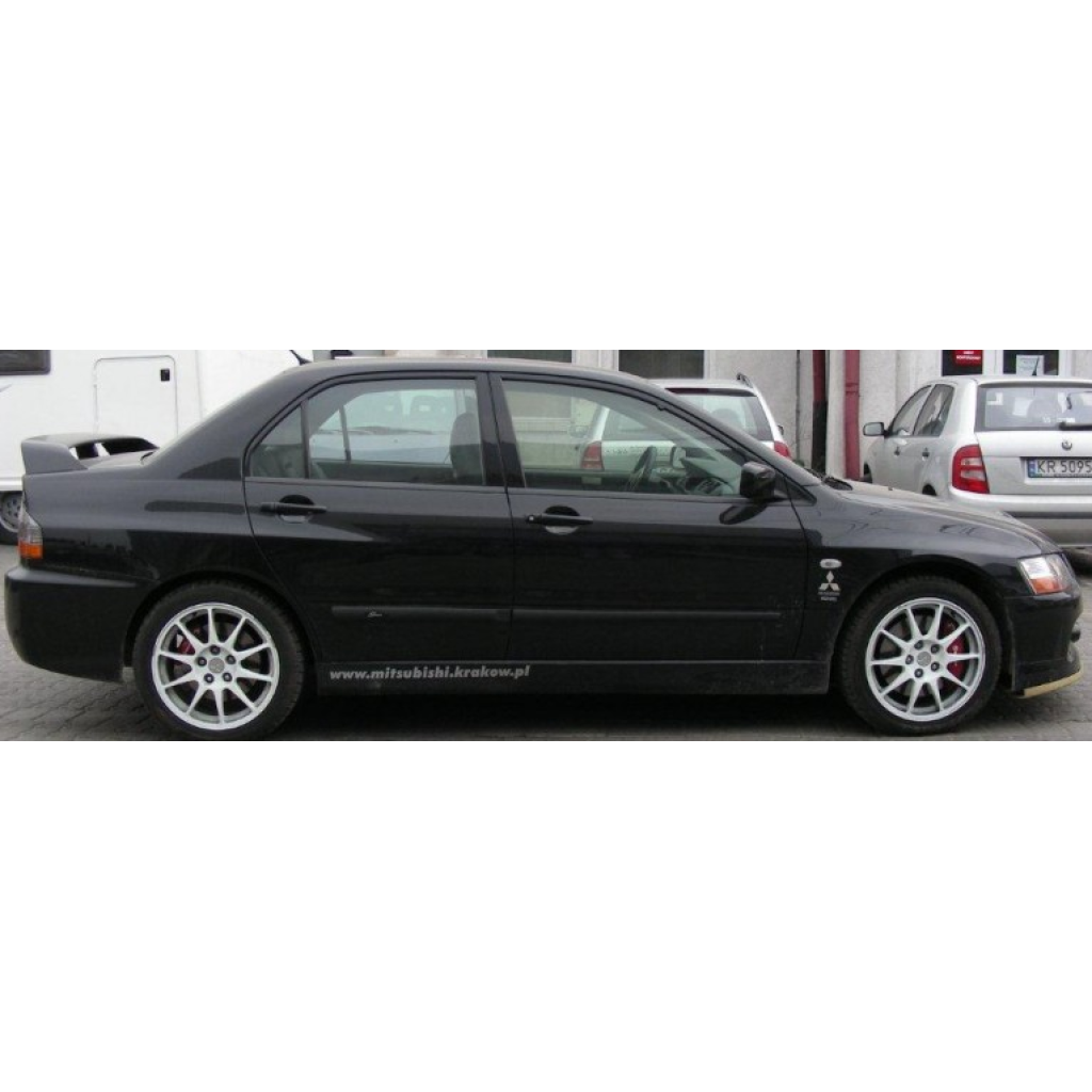 Boční lišty na dveře Mitsubishi Lancer VIII 2003-2005 F14 | Rider