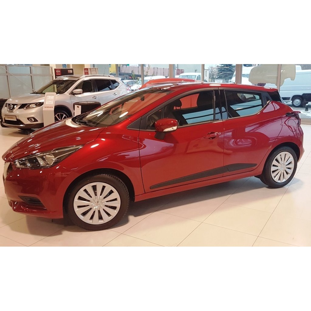 Boční lišty na dveře Nissan Micra 5dv Hatchback 2017- F65 | Rider