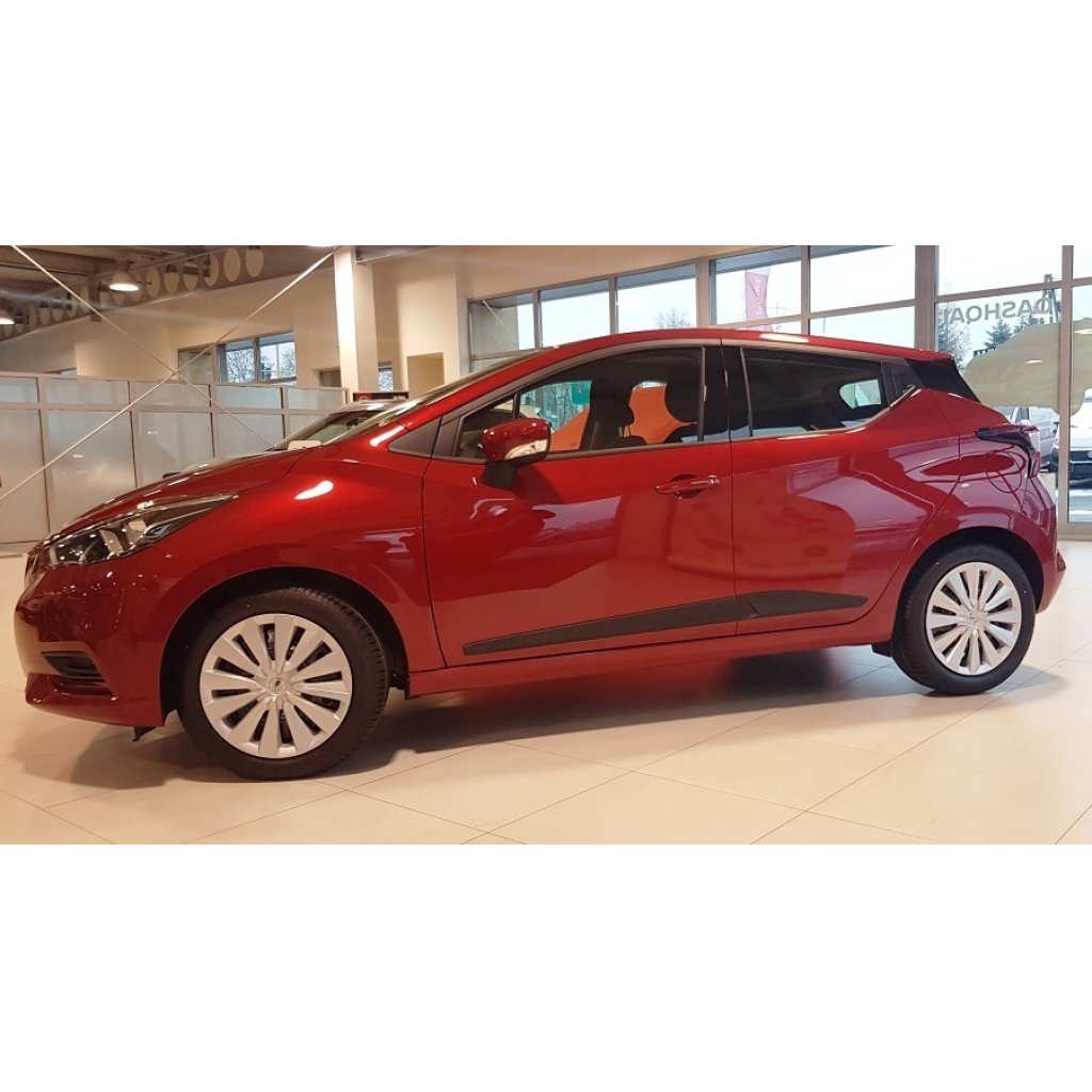 Boční lišty na dveře Nissan Micra 5dv Hatchback 2017- F65 | Rider