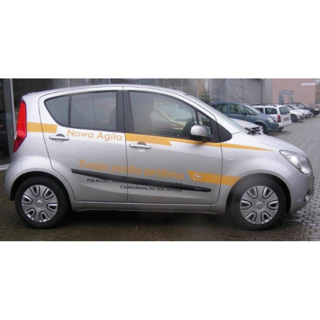 Boční lišty na dveře Opel Agila II 2008-2014 F22 | Rider