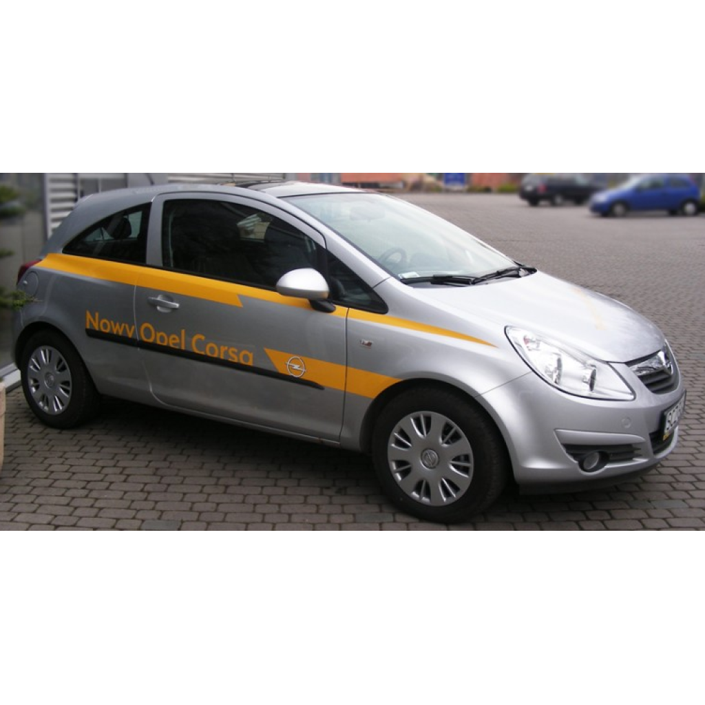 Boční lišty na dveře Opel Corsa D 3dv VAN 2006-2014 F18 | Rider