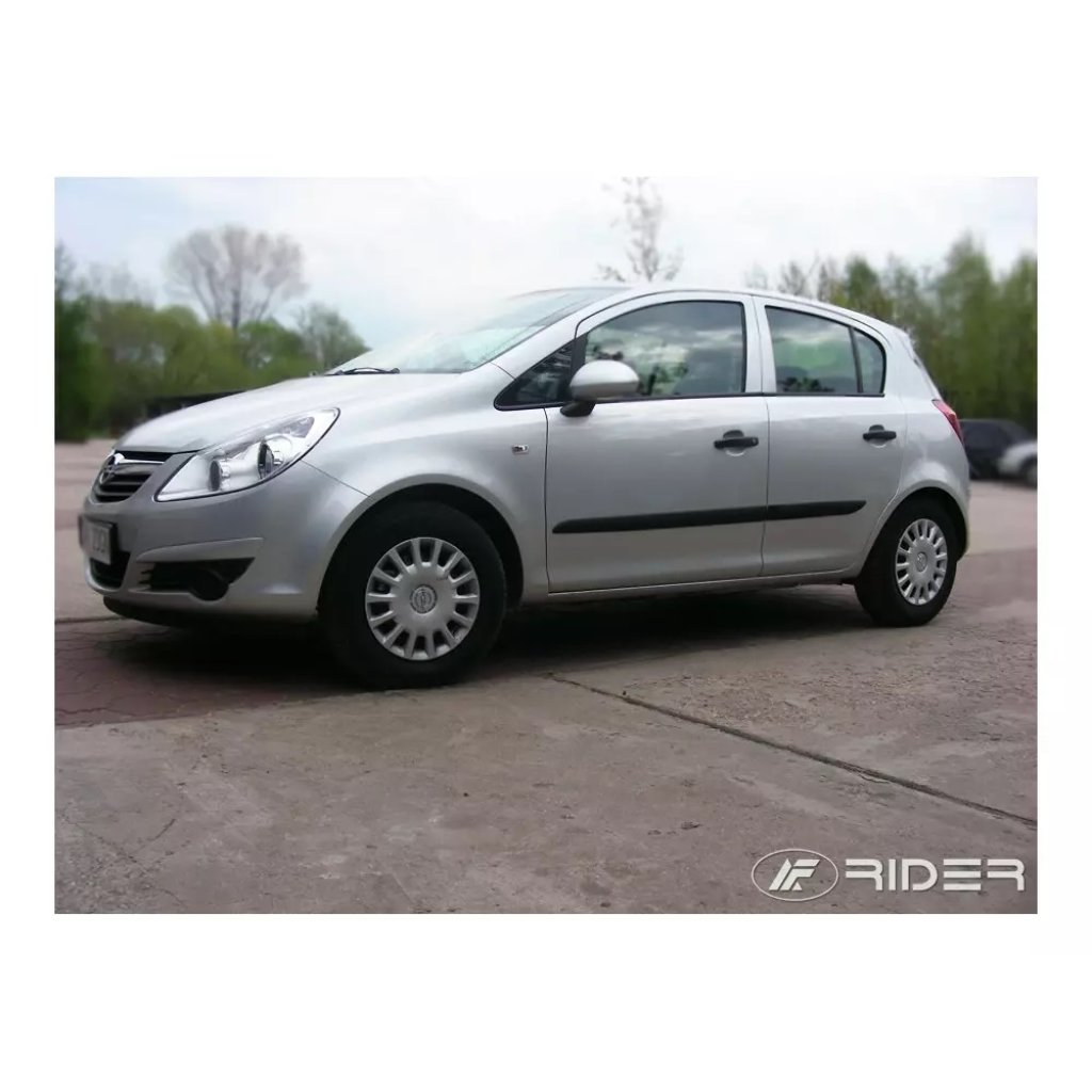 Boční lišty na dveře Opel Corsa D 5dv 2006-2014 F12 | Rider