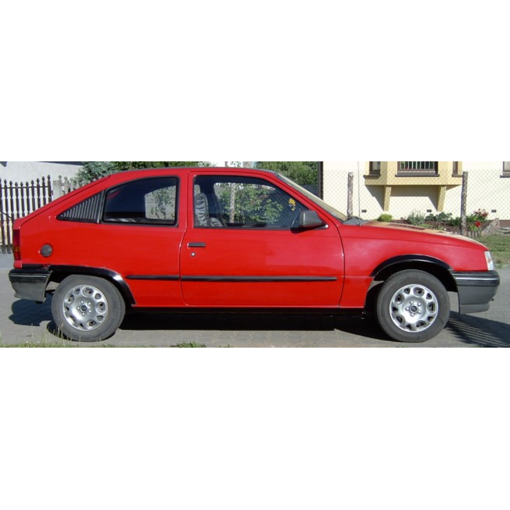 Boční lišty na dveře Opel Kadett 3dv 1984-1991 F6 | Rider