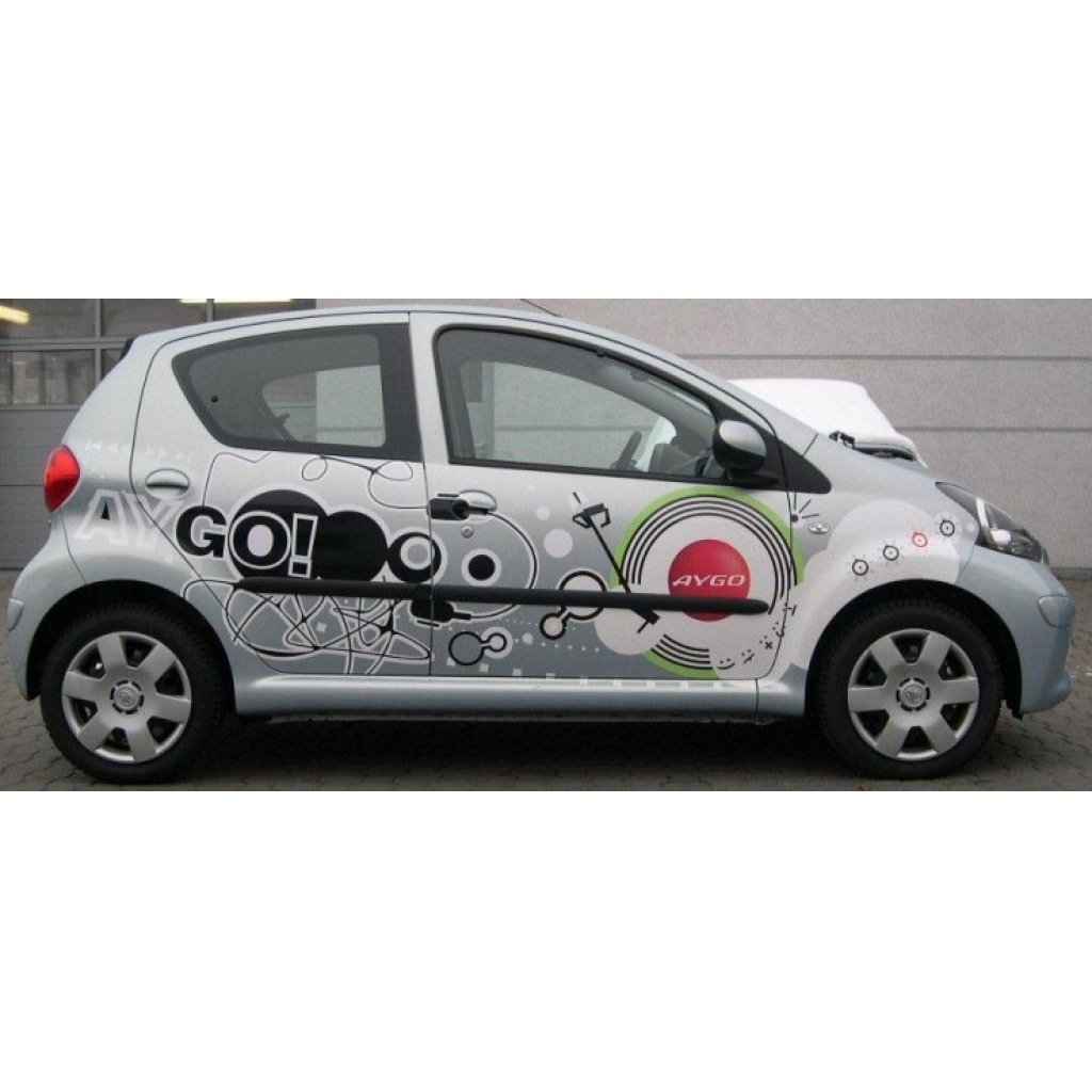 Boční lišty na dveře Toyota Aygo 5dv 2005-2014 F2 | Rider