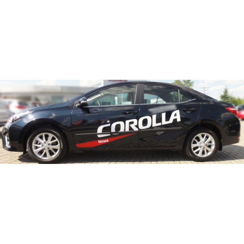 Boční lišty na dveře Toyota Corolla Sedan 2013-2018 F16/20 | Rider