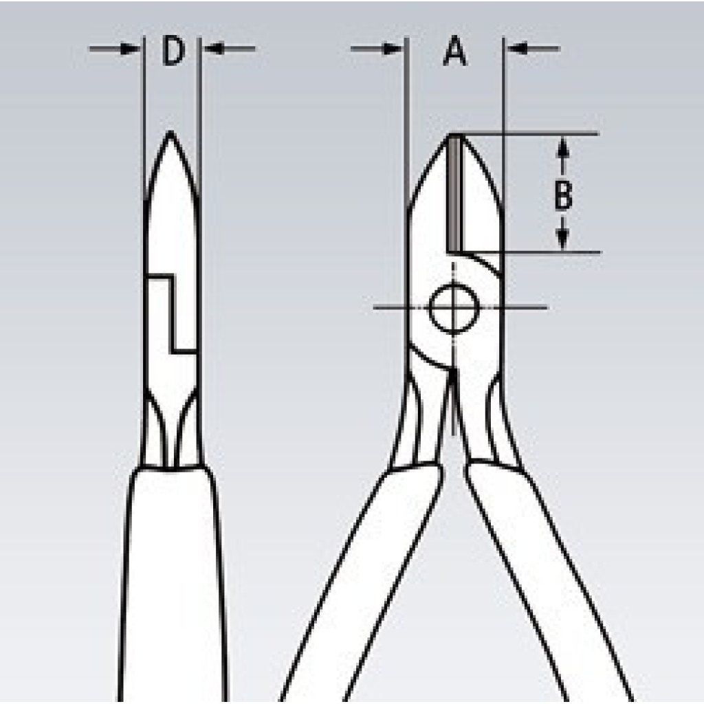 Boční štípací kleště chromované 125 mm - 7603125