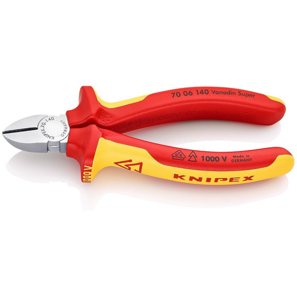 Boční štípací kleště chromované 140 mm - 7006140