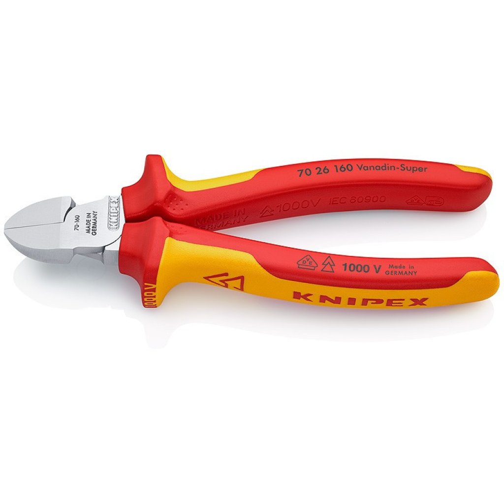Boční štípací kleště chromované 160 mm - 7026160