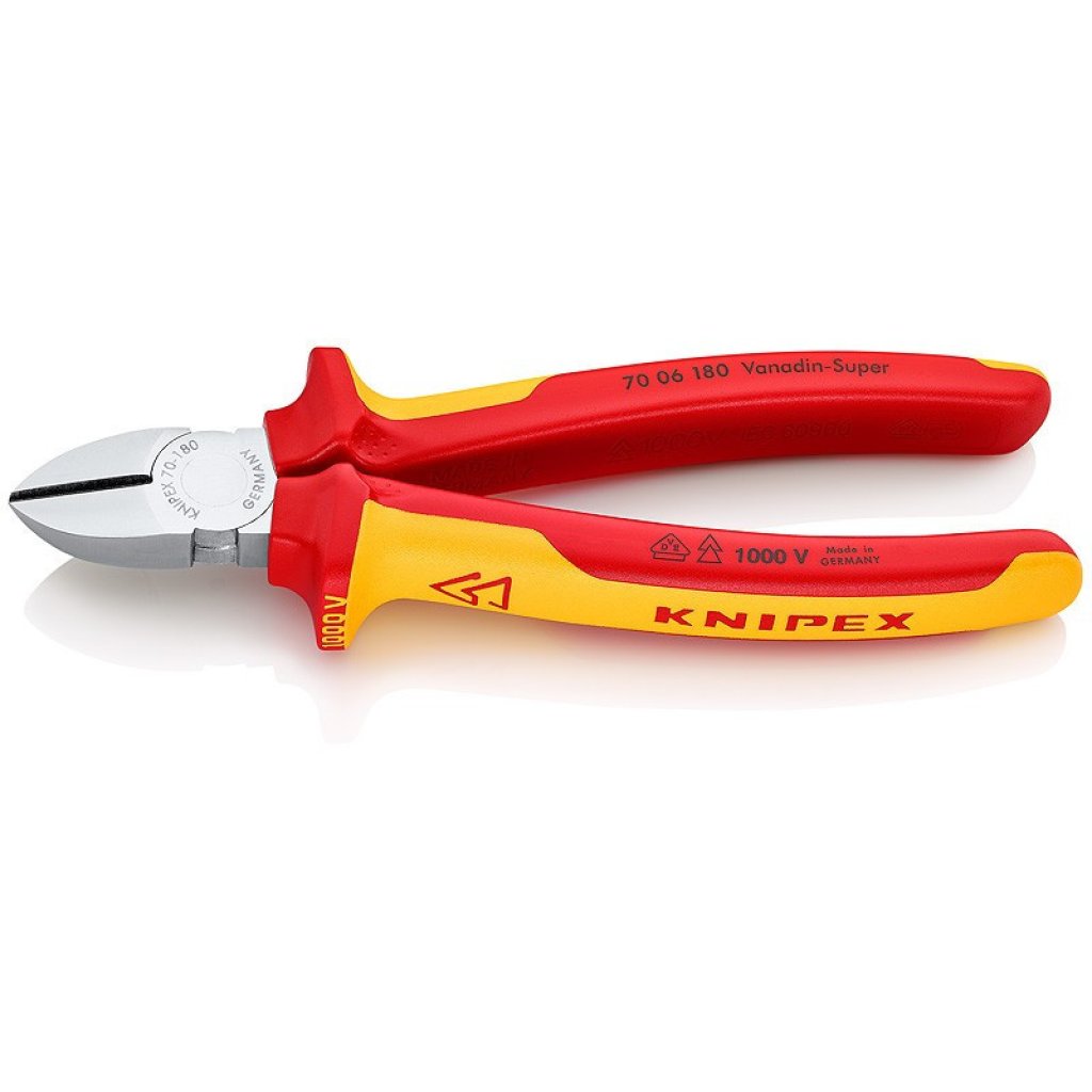 Boční štípací kleště chromované 180 mm - 7006180