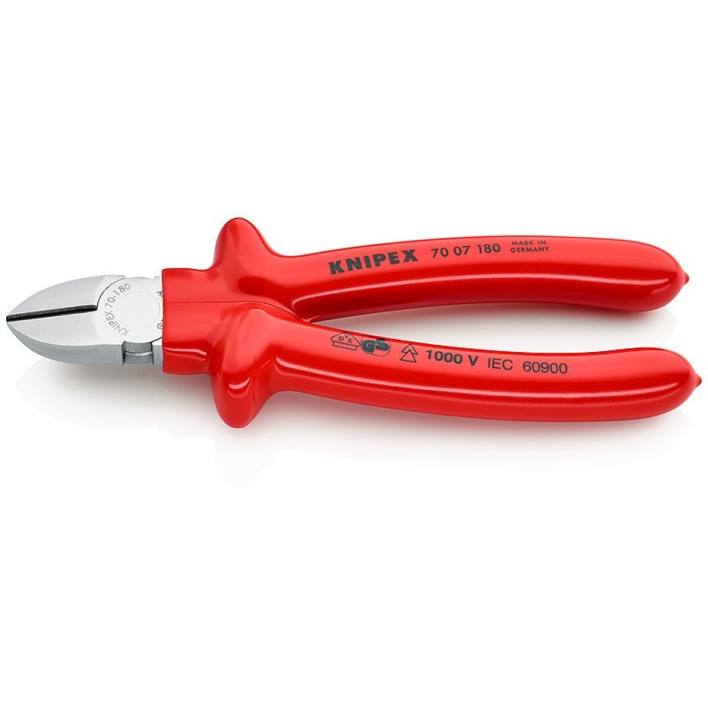 Boční štípací kleště chromované 180 mm - 7007180
