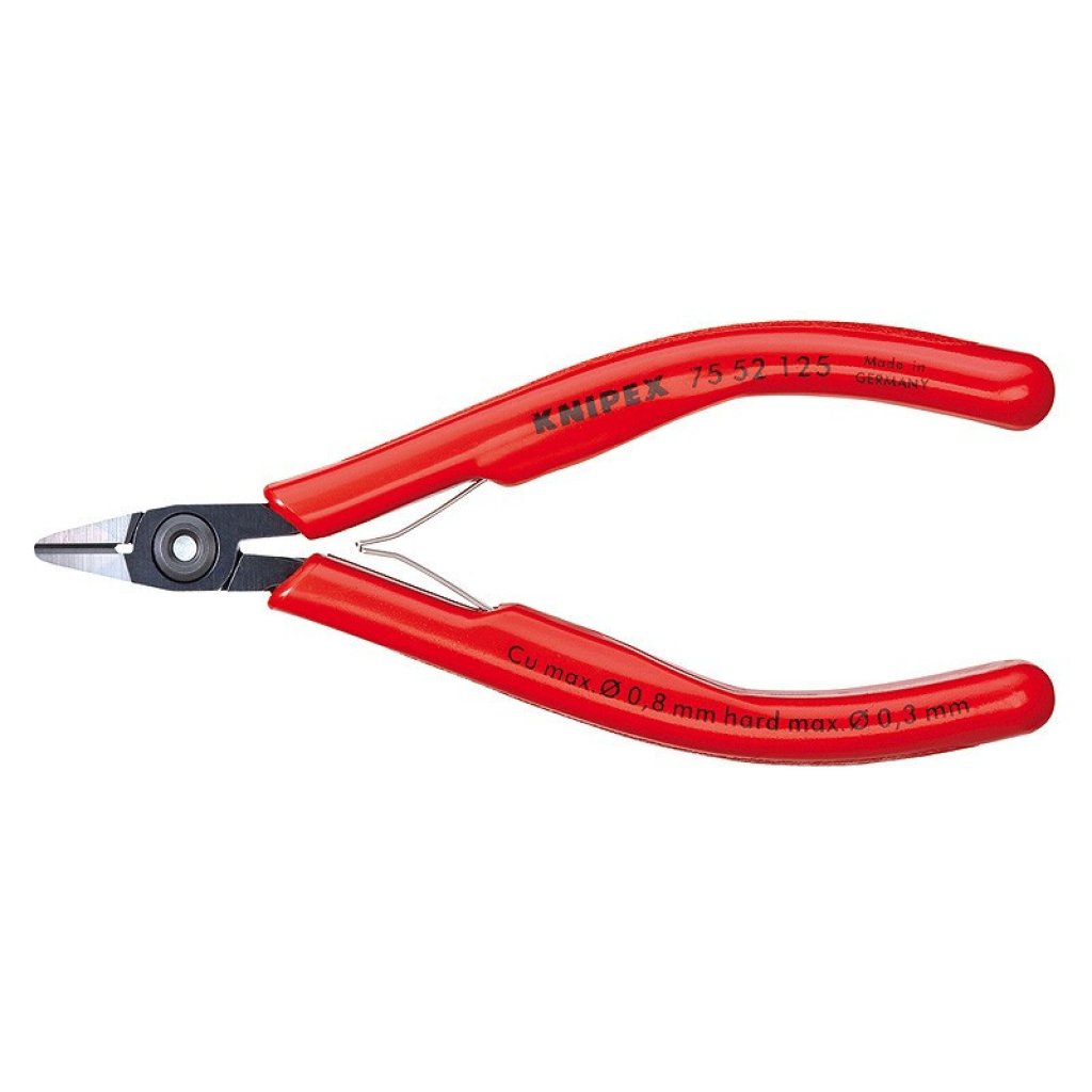 Boční štípací kleště pro elektroniku brunýrované 125 mm - 7552125