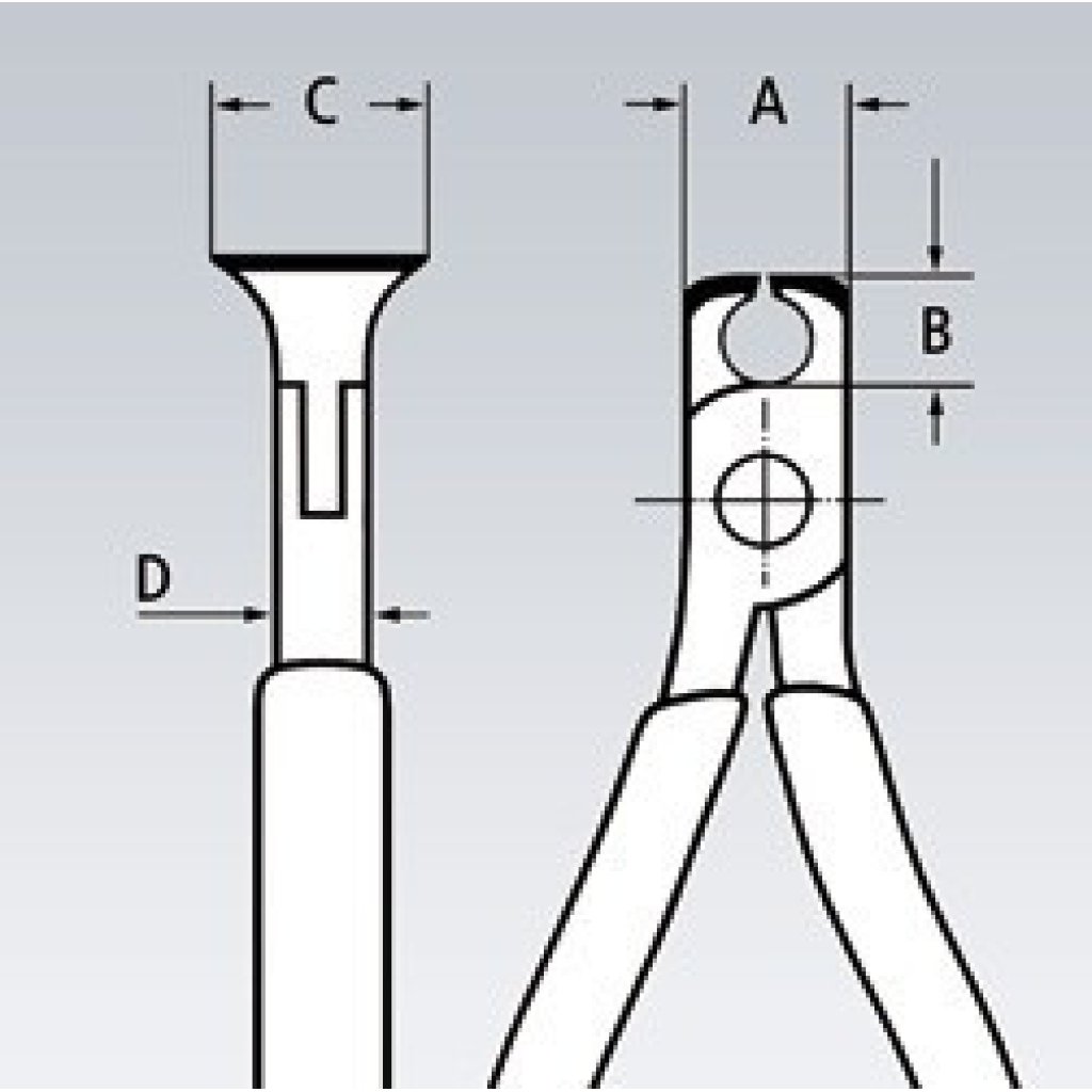 Čelní štípací kleště pro elektroniku 115 mm - 6402115