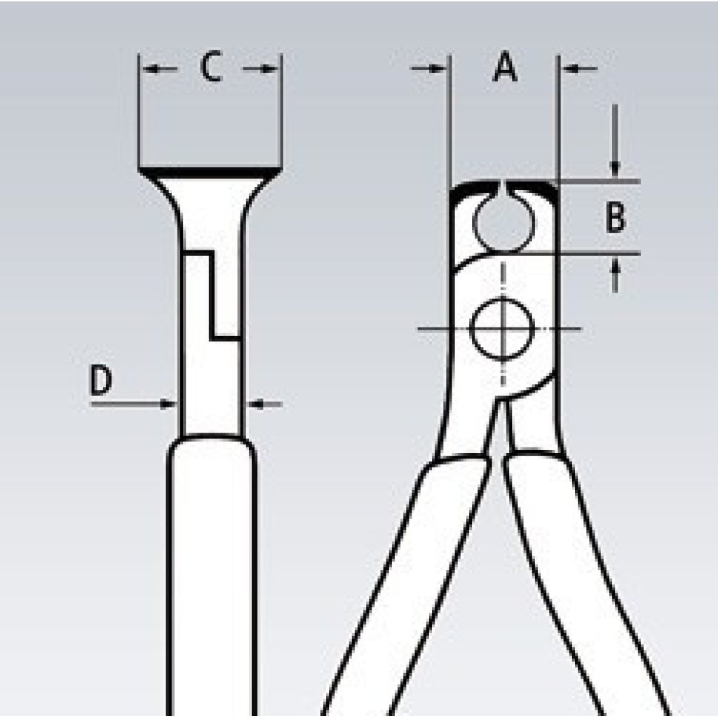 Čelní štípací kleště pro mechaniky chromované potaženo plastem 130 mm - 6903130