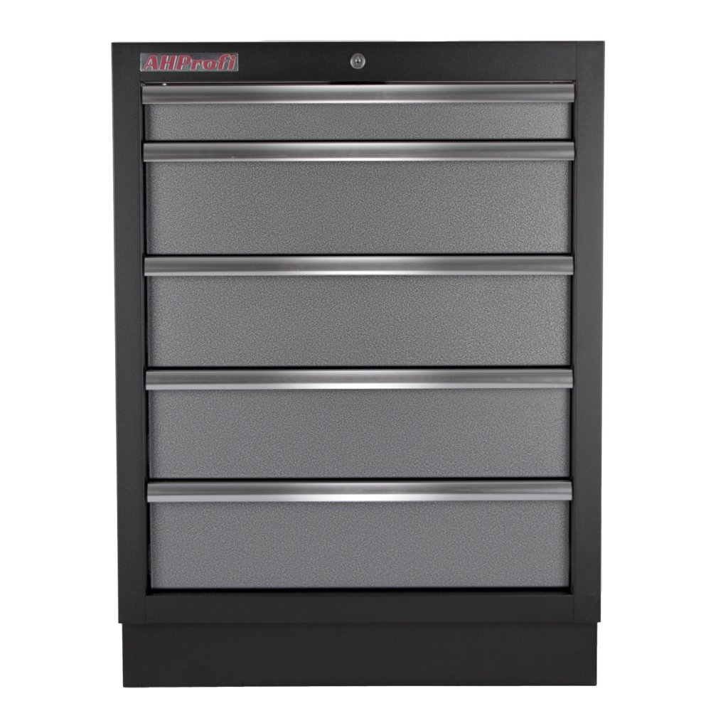 Celokovová dílenská skříňka PROFI s 5-ti šuplíky 680x458x910 mm - TGC1305