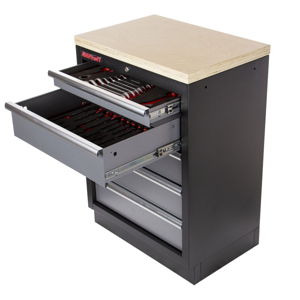 Celokovová dílenská skříňka PROFI s 5-ti šuplíky 680x458x910 mm - TGC1305
