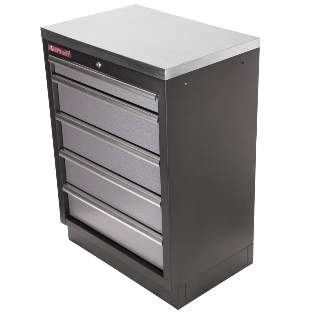 Celokovová dílenská skříňka PROFI s 5-ti šuplíky 680x458x910 mm - TGC1305