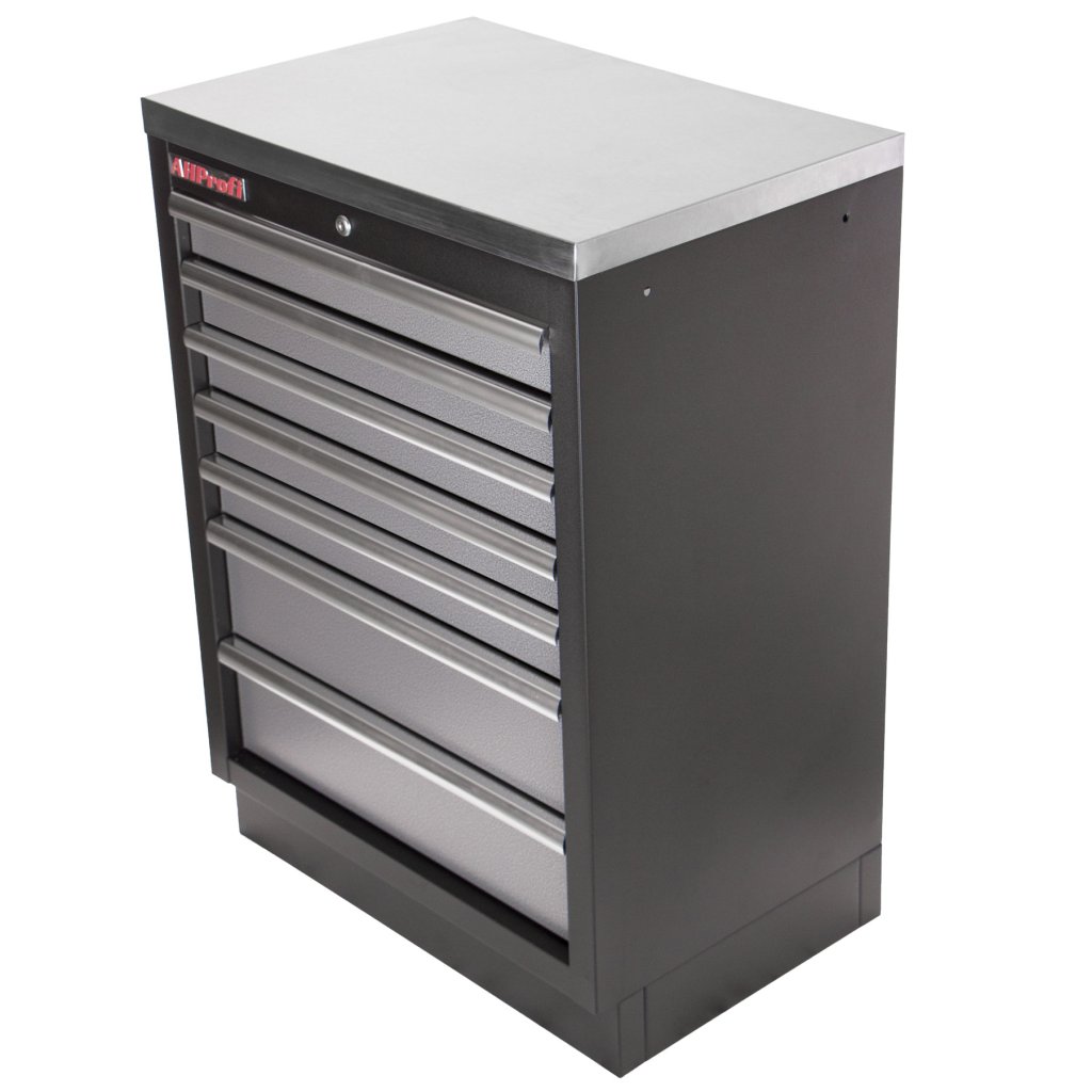 Celokovová dílenská skříňka PROFI s 7-mi šuplíky 680x458x910 mm - TGC1307
