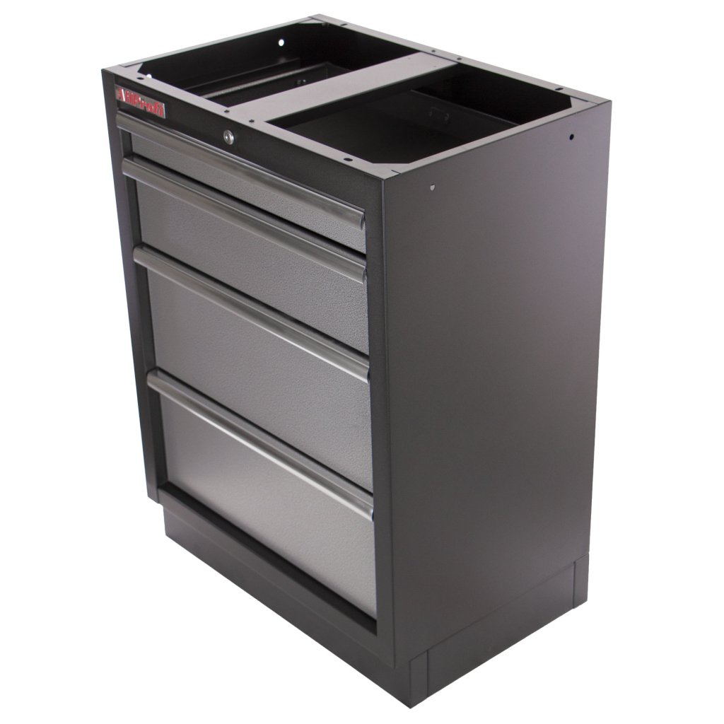 Celokovová dílenská skříňka PROFI se 4-mi šuplíky 680x458x910 mm - TGC1304