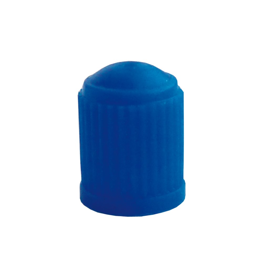 Čepička ventilků plastová, modrá