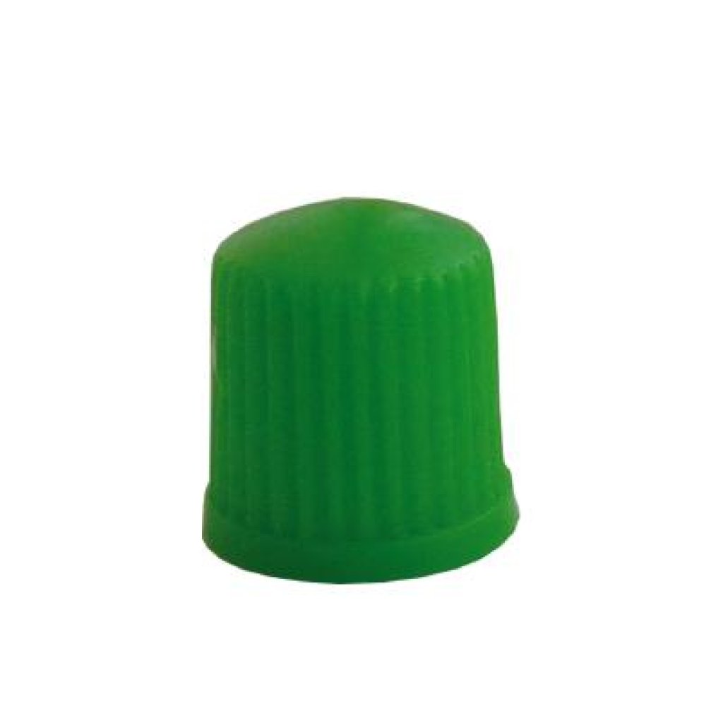 Čepička ventilků plastová, zelená