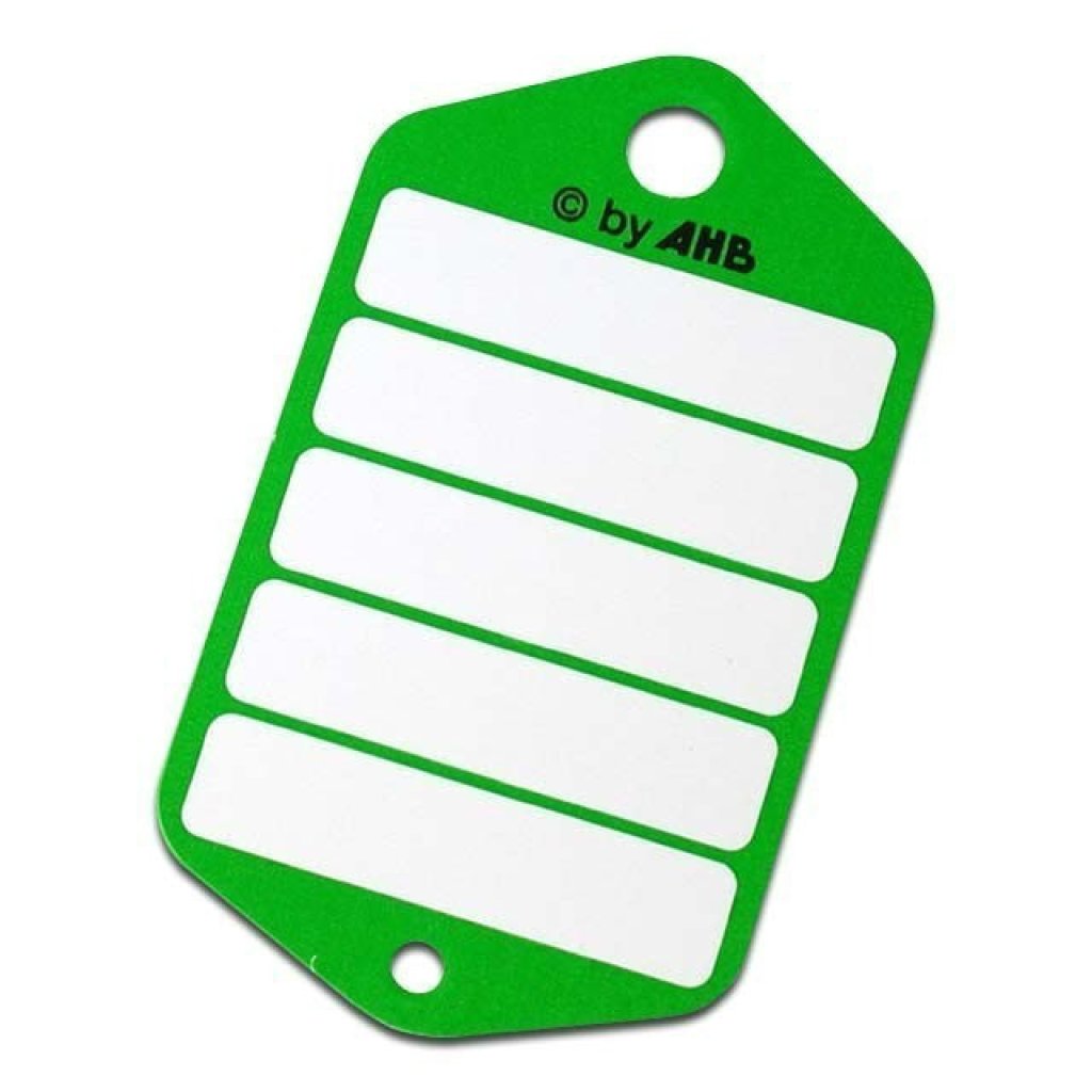 Červené Plastik visačky na klíče, velké 100 ks - 434020140