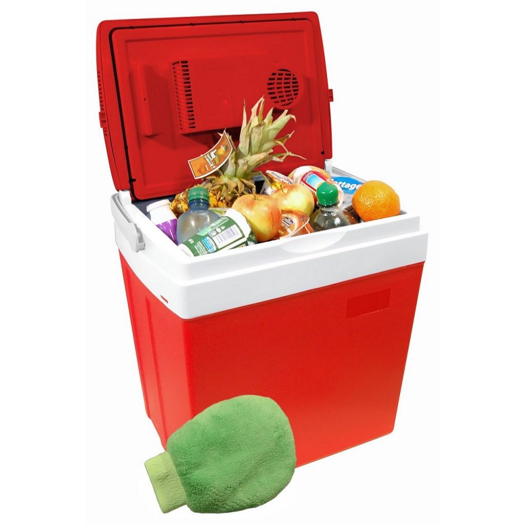 Chladící box 30l RED 220V/12V displej s teplotou, 07125