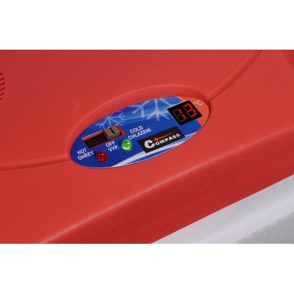 Chladící box 30l RED 220V/12V displej s teplotou, 07125