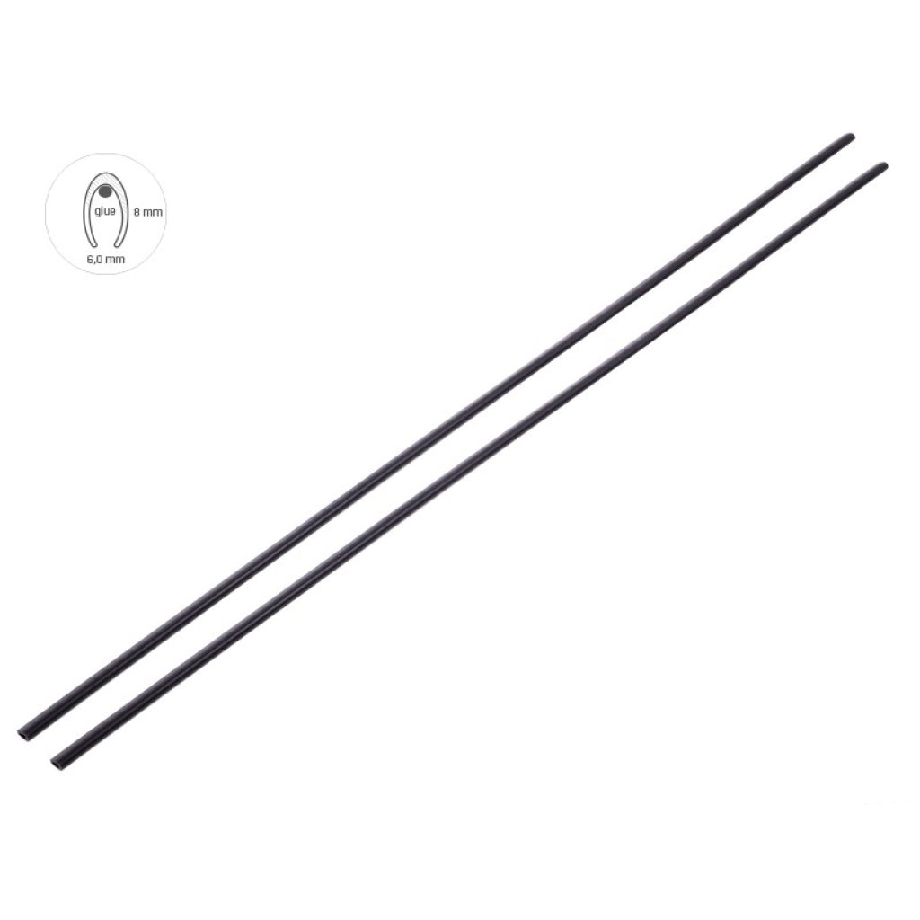 Chránič hrany dveří černý matný L-65cm, 63782