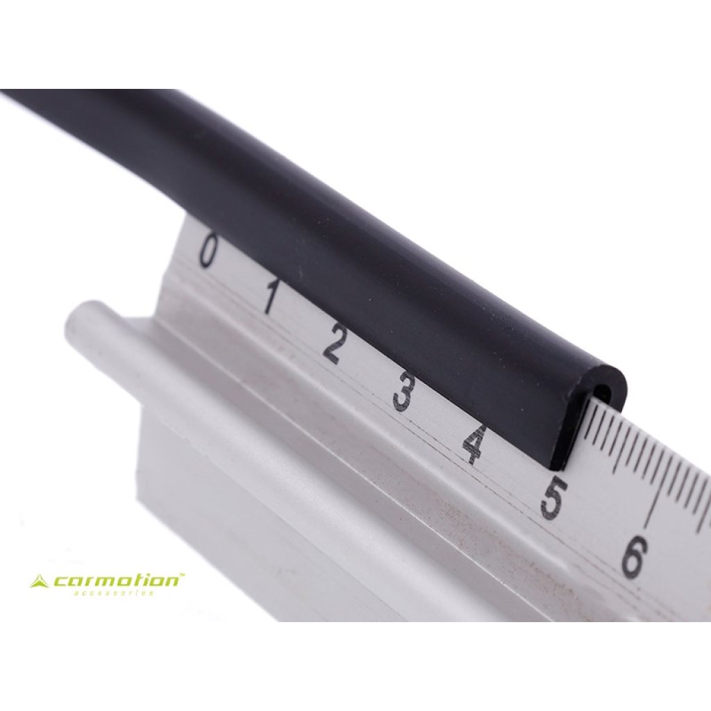 Chránič hrany dveří černý matný L-65cm, 63782