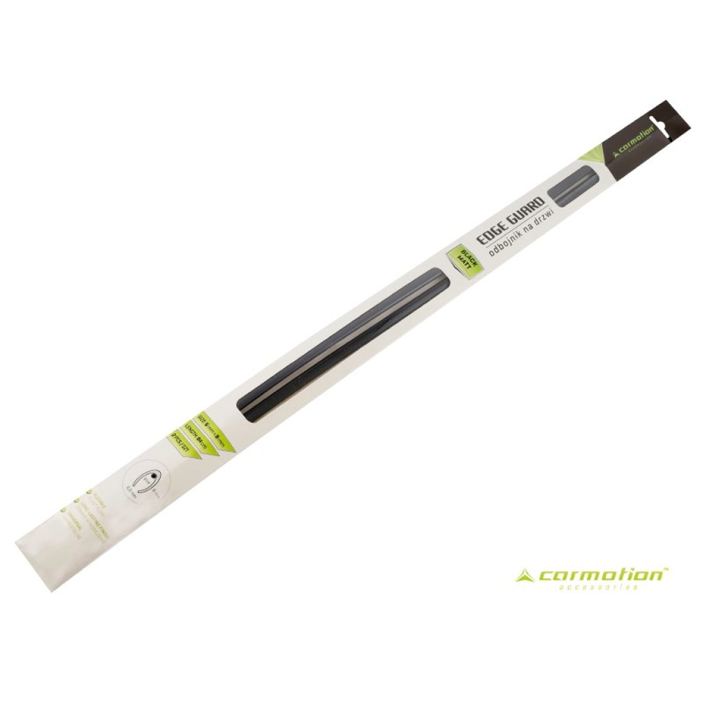 Chránič hrany dveří černý matný L-65cm, 63782