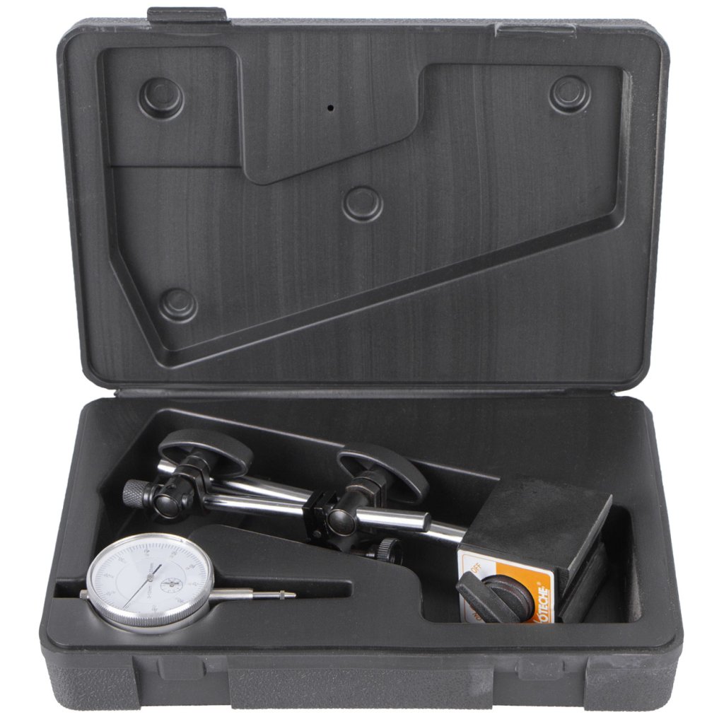 Číselníkový úchylkoměr s magnetickým stojanem, 0-10 mm - HT284702