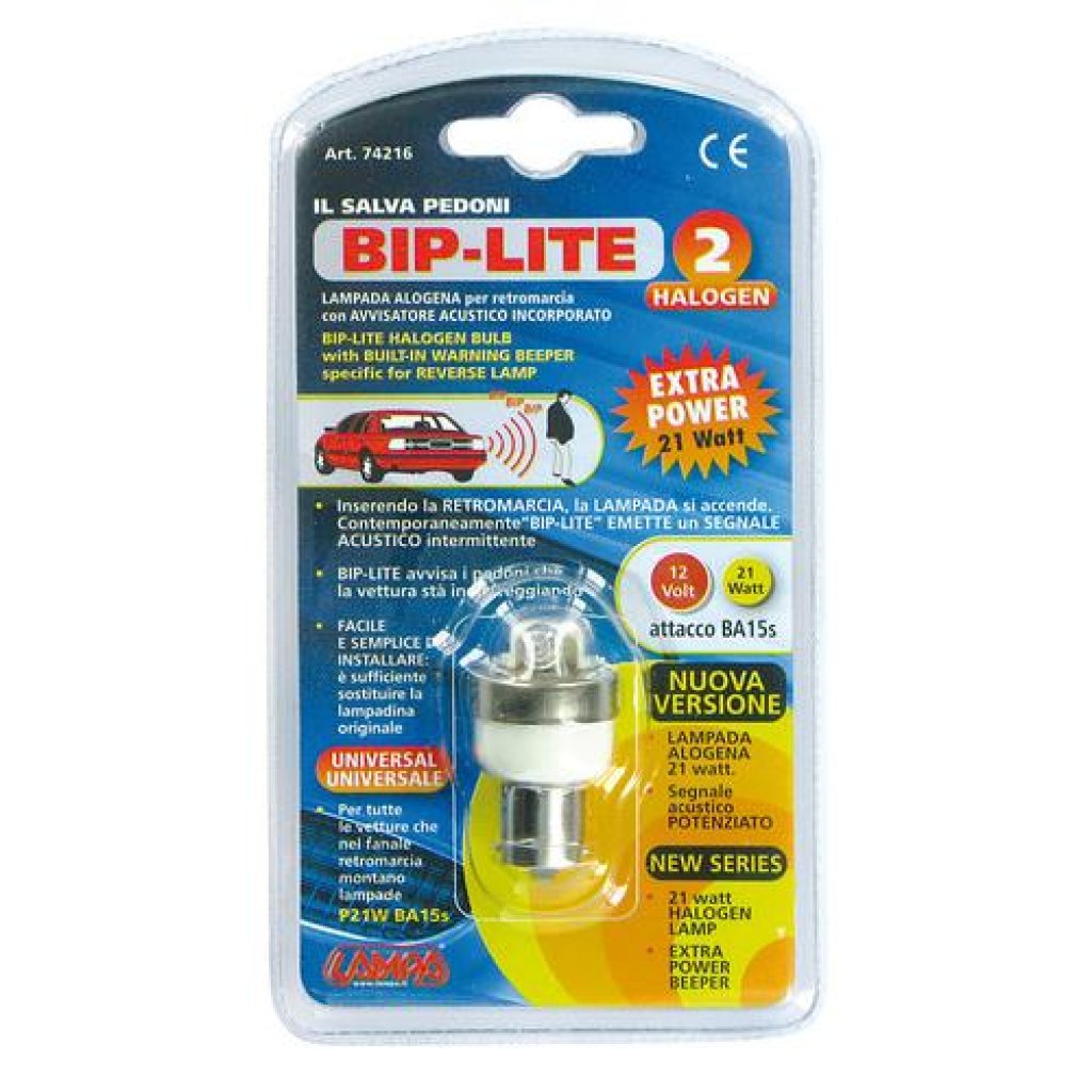 Couvací alarm se žárovkou 12V 21W BIP BIP, 74216