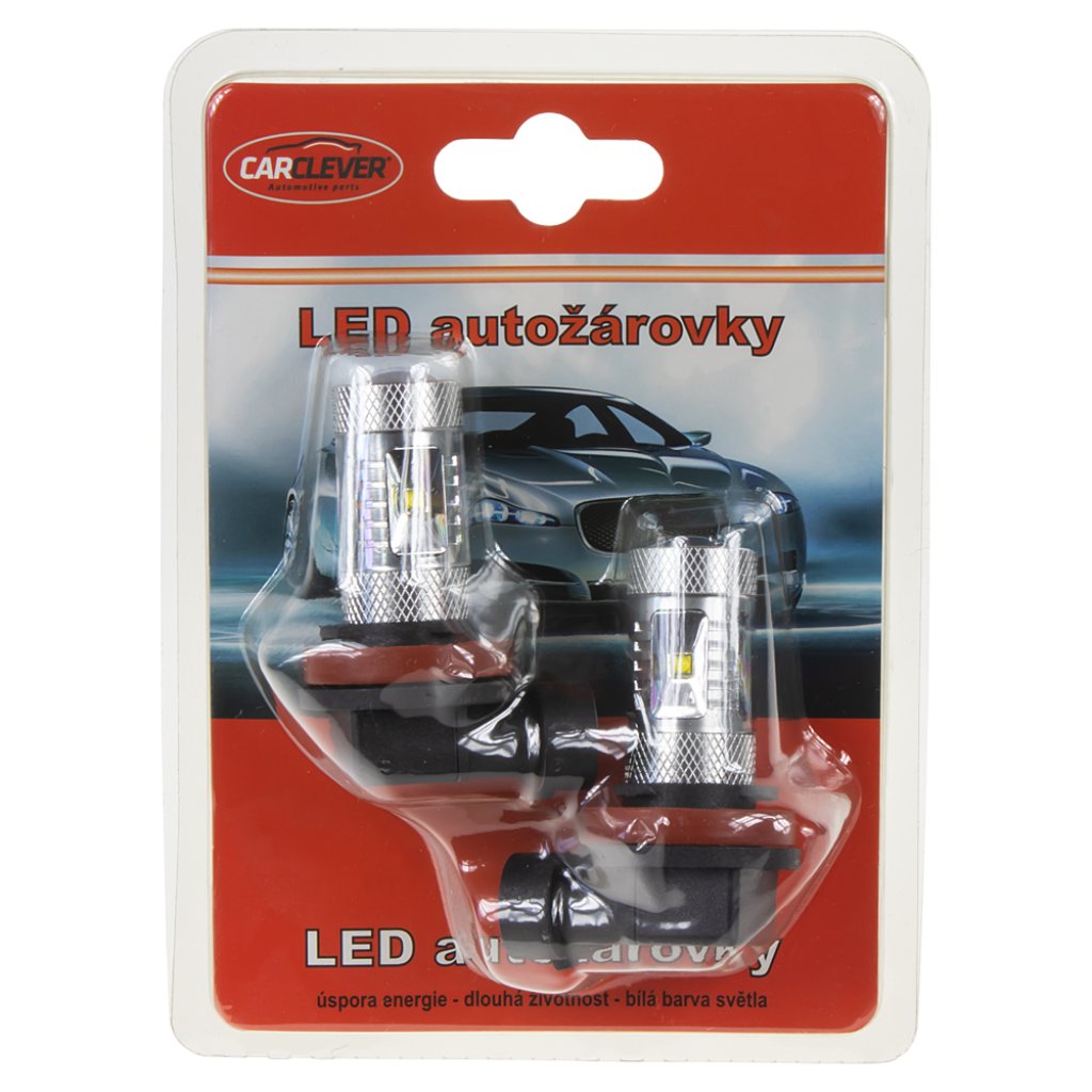 CREE LED H9 bílá, 12-24V, 30W (6x5W)