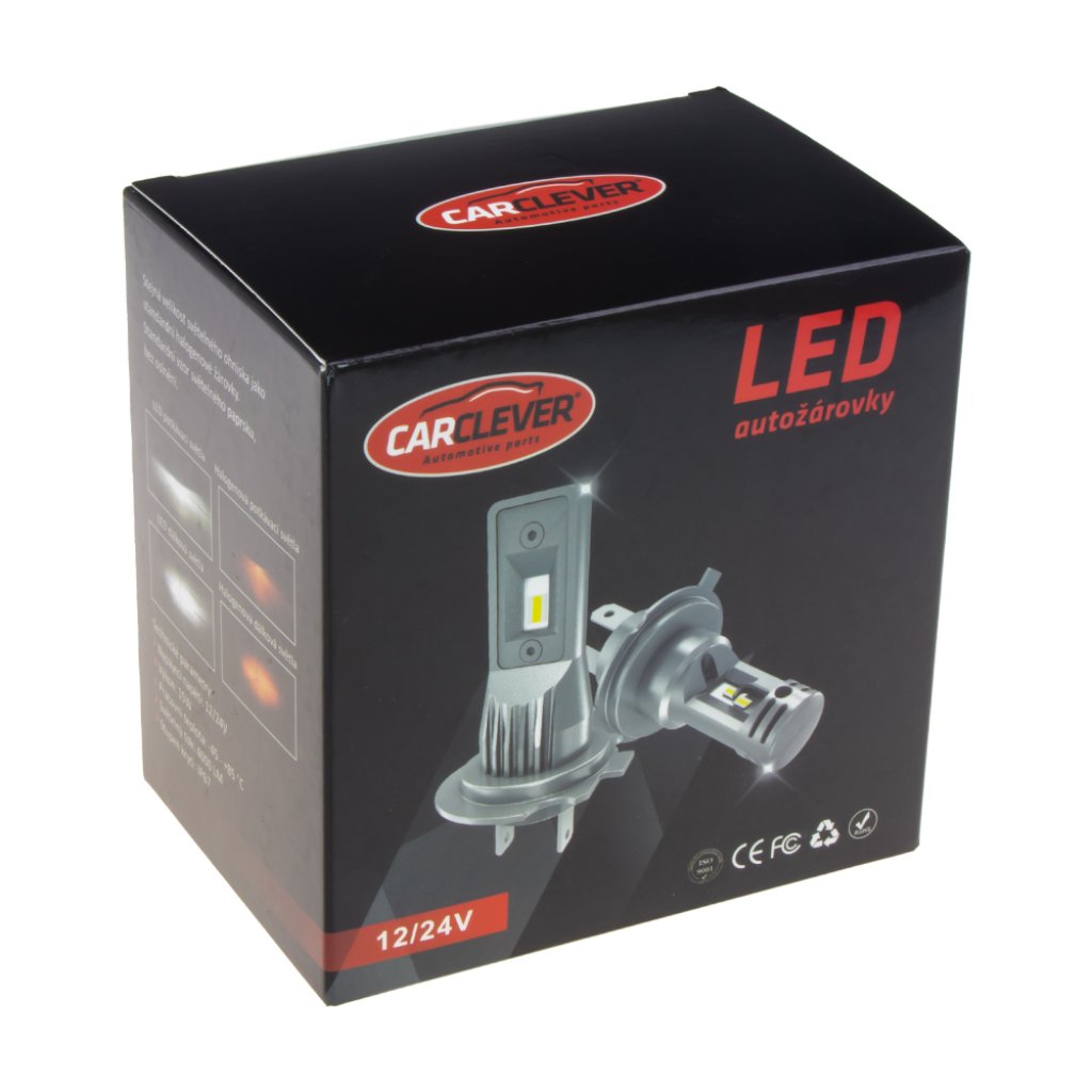 CSP LED H4 bílá, 9-32V, 4000LM