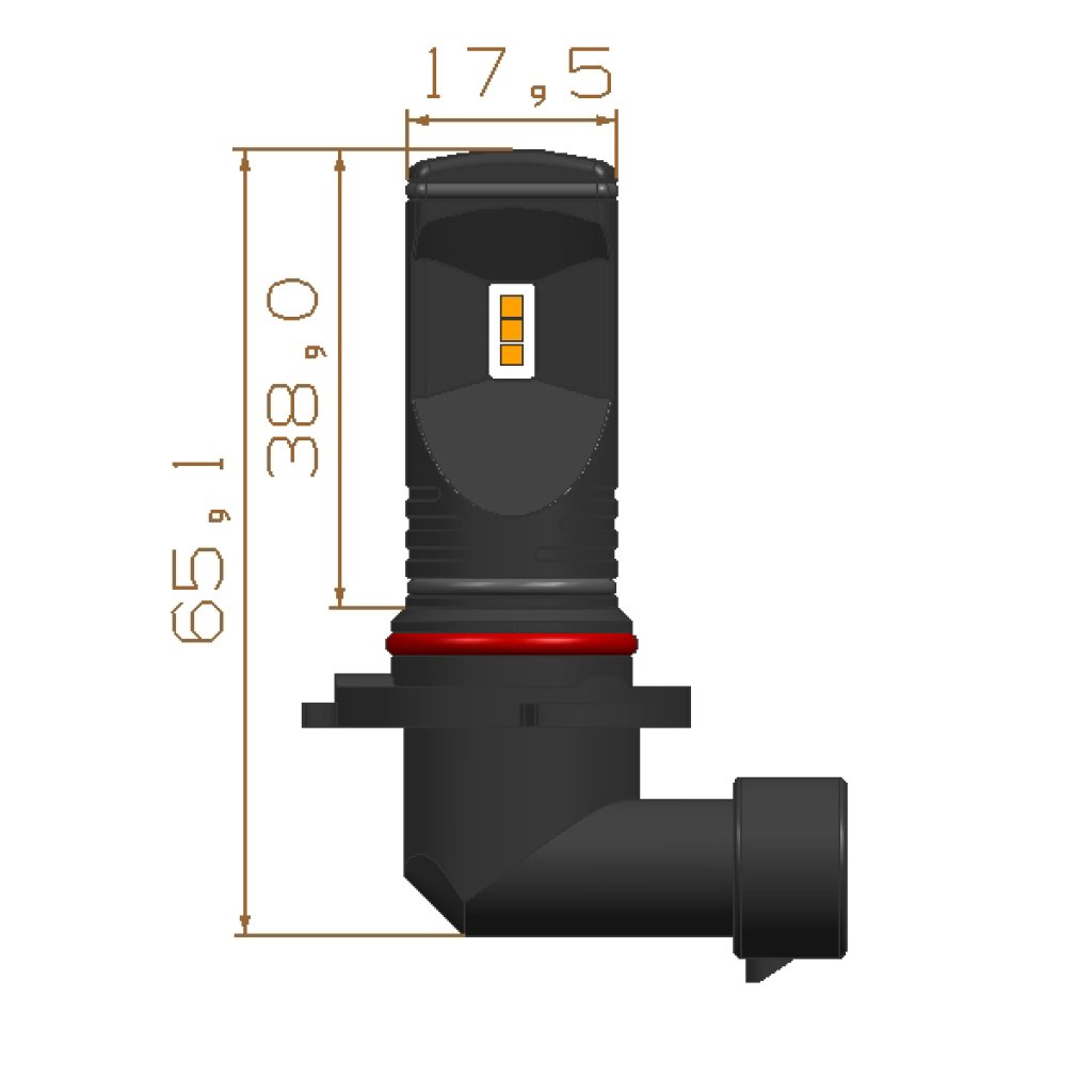 CSP LED HB4 bílá, 12-24V, 3x10W, chrom