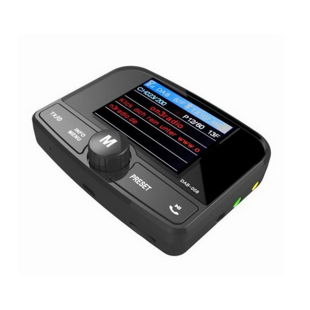 DAB přijímač / Bluetooth HF + přehrávač / micro SD