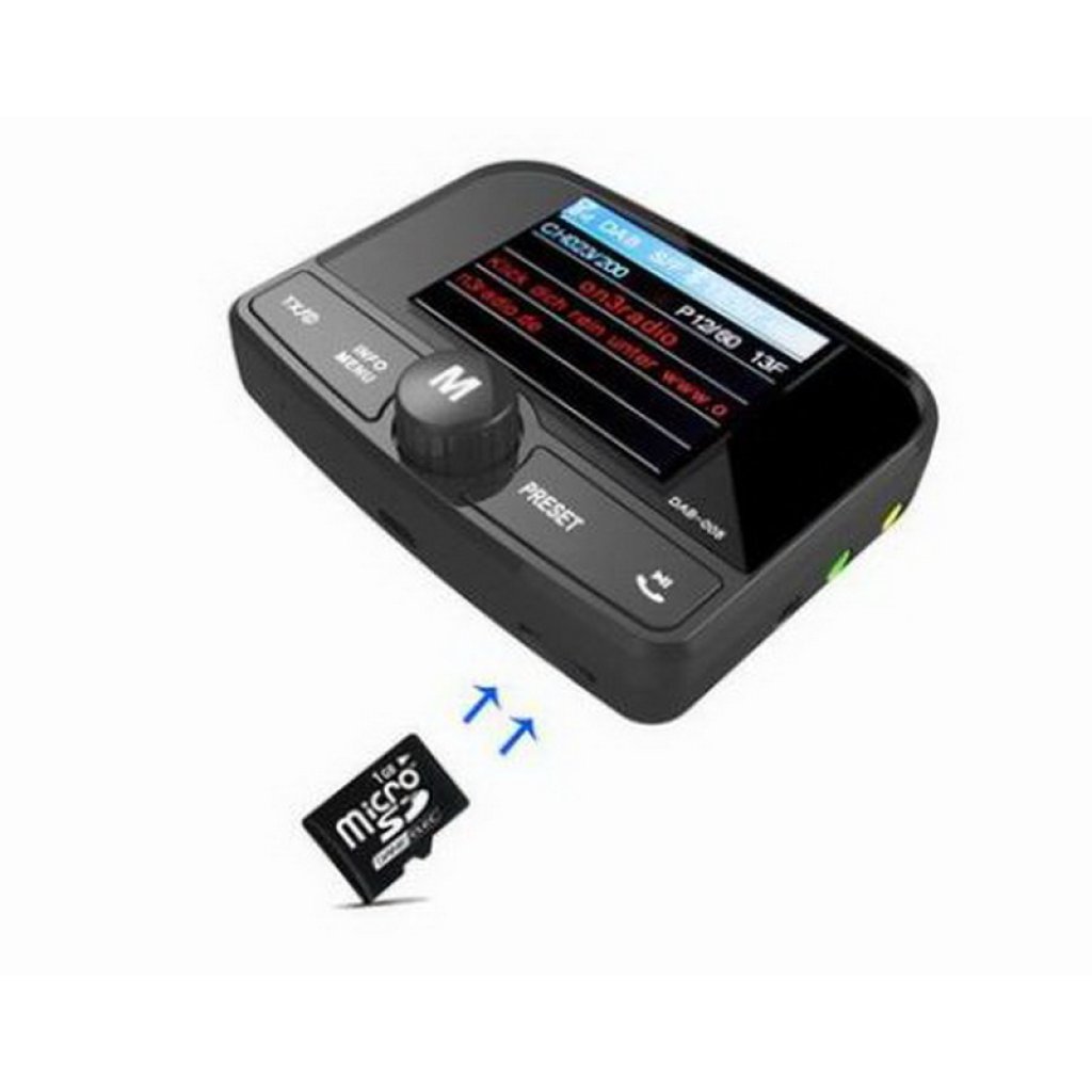 DAB přijímač / Bluetooth HF + přehrávač / micro SD