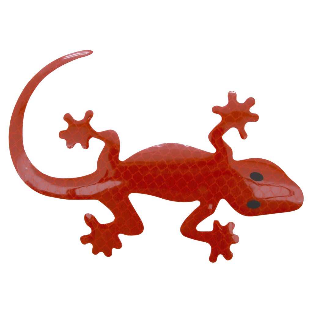 Dekor samolepící GECKO červený, 34327