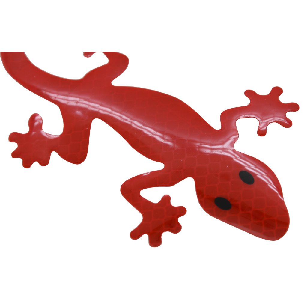 Dekor samolepící GECKO červený, 34327