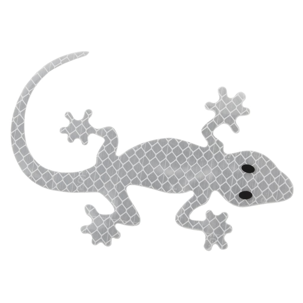 Dekor samolepící GECKO stříbrný, 34326