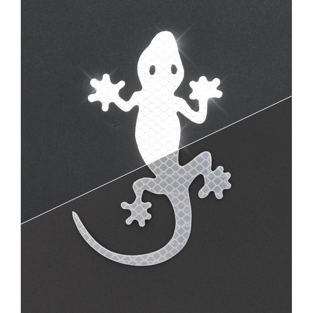 Dekor samolepící GECKO stříbrný, 34326