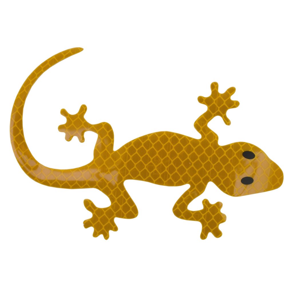 Dekor samolepící GECKO žlutý, 34328