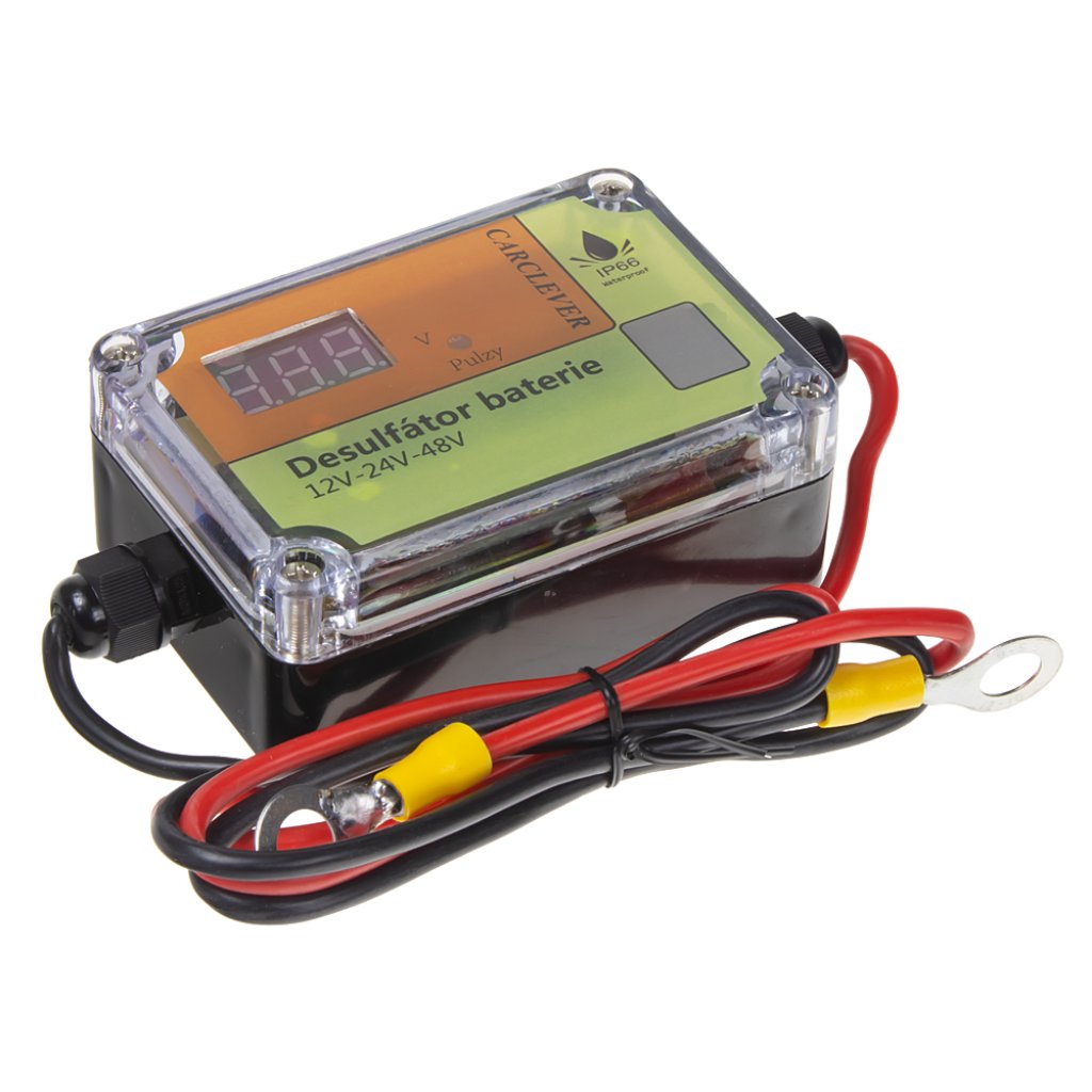 Desulfator CARCLEVER - oživovač baterií 12V-48V, 400Ah