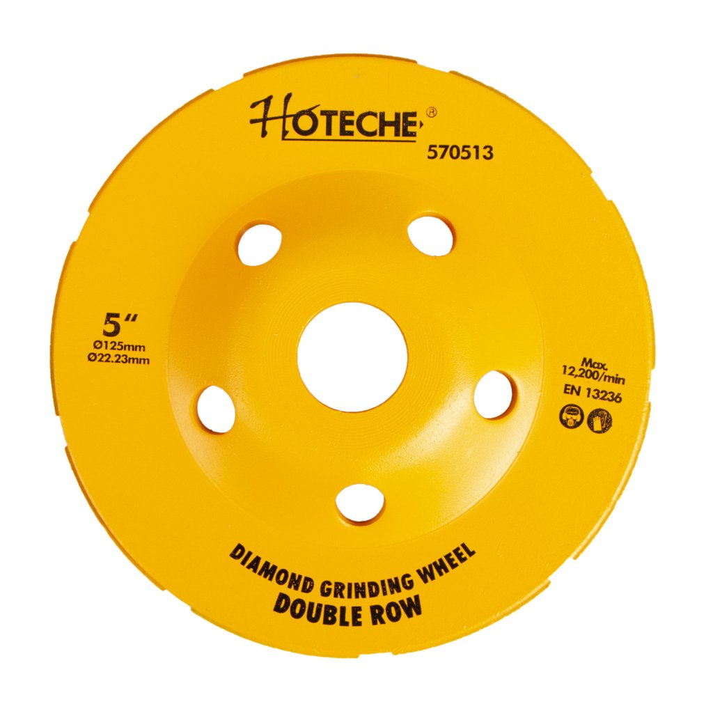 Diamantový brusný kotouč 125 mm, pohárový - HT570513
