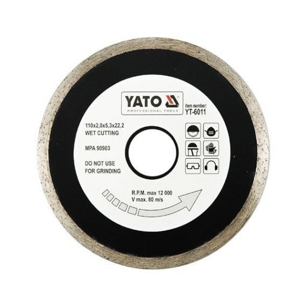 Diamantový kotouc EN 180 mm - YT-6016