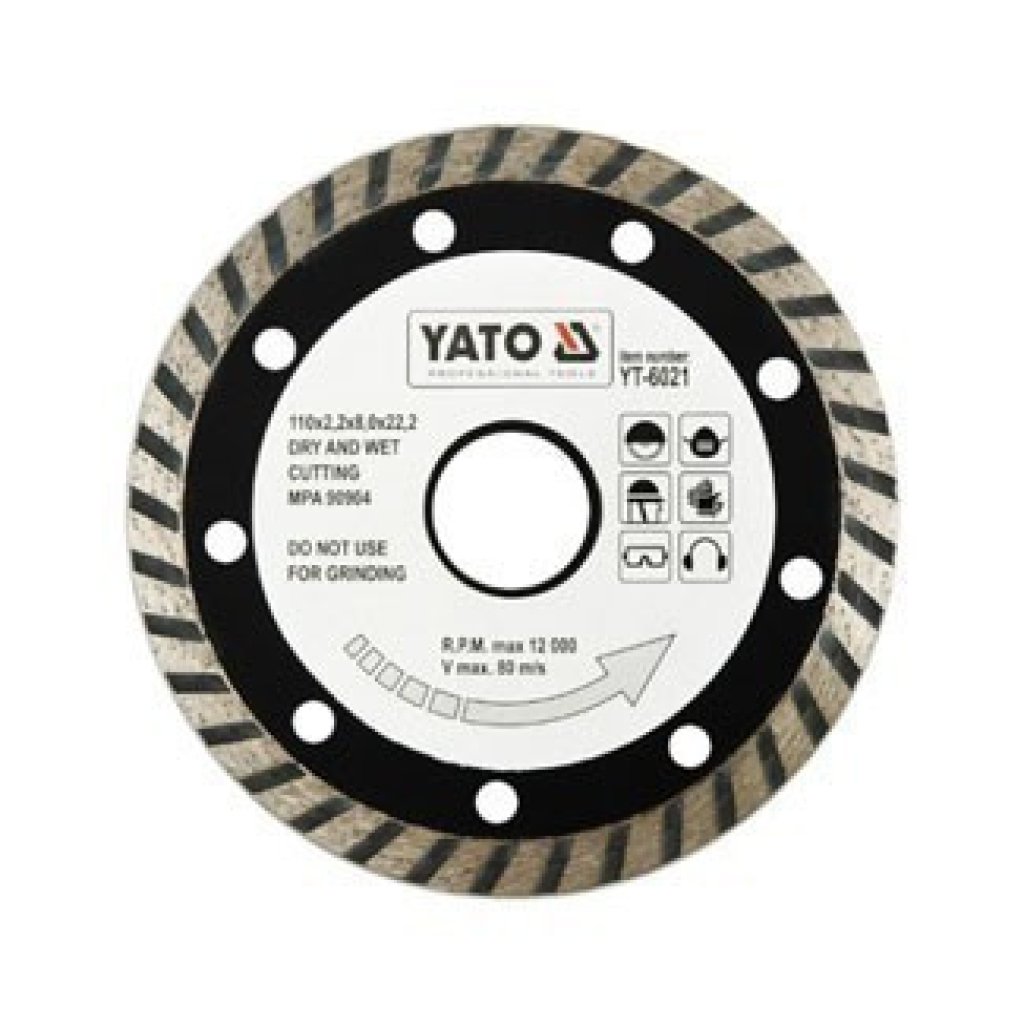Diamantový kotouč TURBO 115 mm - YT-6022