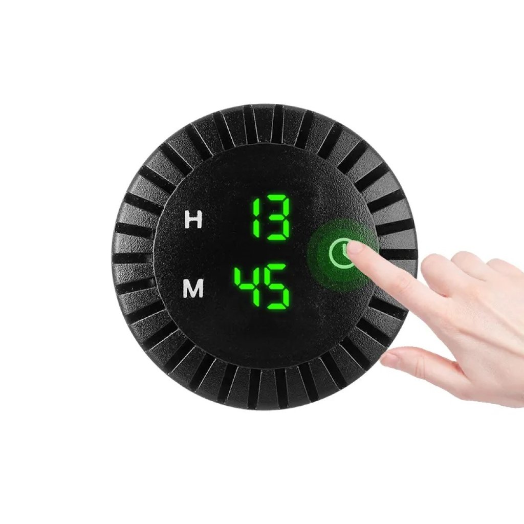 Digitální LED hodiny 12-24V, zelené