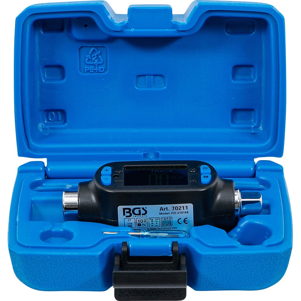 Digitální momentový adaptér 3/8", 27 - 135 Nm - B70211