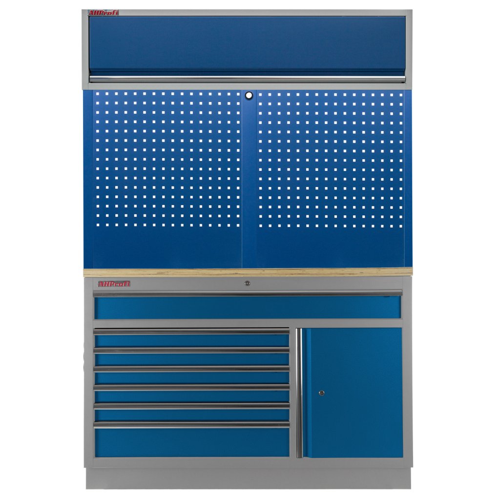 Dílenská sestava PROFI BLUE, 1360 x 495 x 2000 mm - MTGC1371BAL